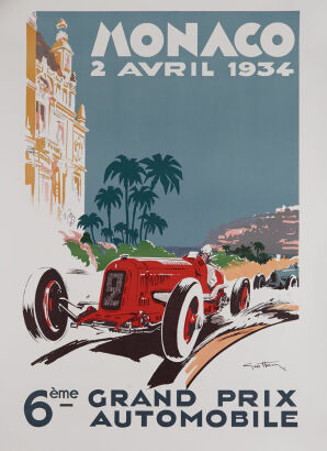 George Ham - Monaco Grand Prix Poster 1934