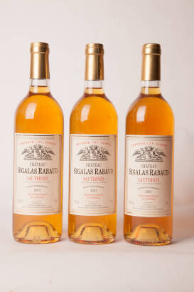 (3) 2001 Chateau Sigalas Rabaud
