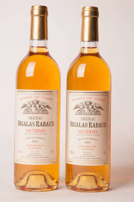(2) 2001 Chateau Sigalas Rabaud