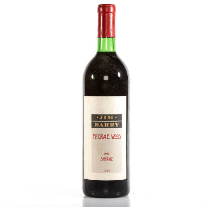 (1) 1992 Jim Barry McCrae Wood Shiraz, Australia, 750ml (IN)