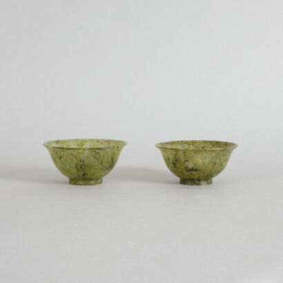 A Pair of Jade Bowls