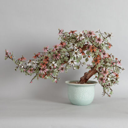 A Chinese Handcraft Artificial Bonsai Ornament