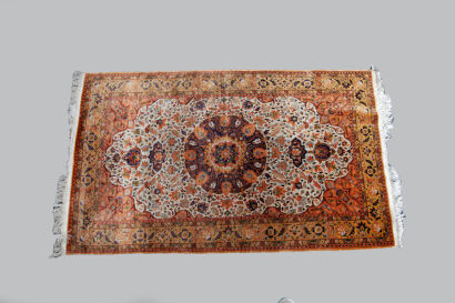 A Chinese Silk Woven Carpet