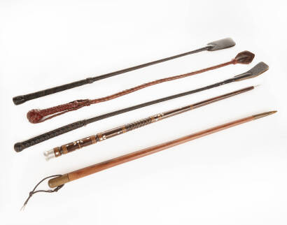 5 Assorted Riding Crops and Swagger Sticks