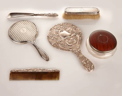 Assorted Sterling Silver Mirrors, Brushes etc. (6 )