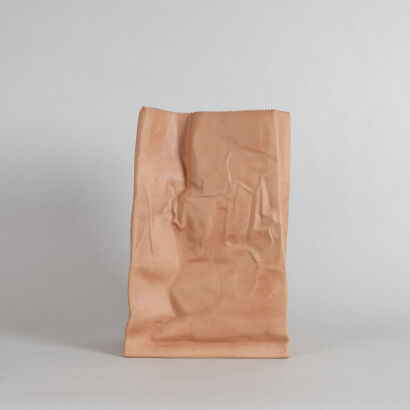 A Large Rosenthal Paper Bag Vase by Tapio Wirkkala