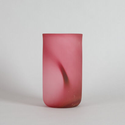 A Garry Nash Sandblasted Vase