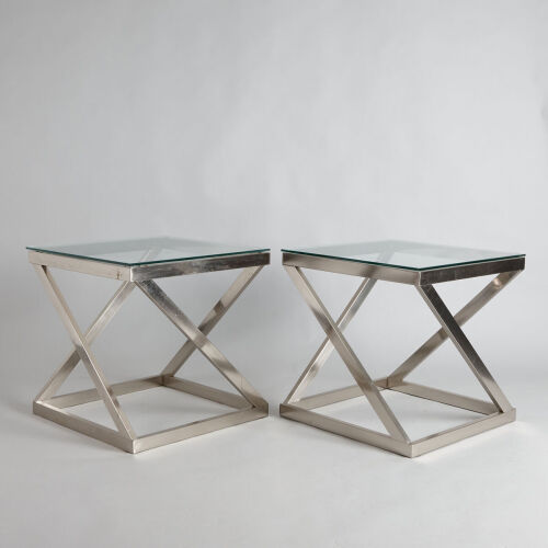 A Pair of Modern Design Side Tables