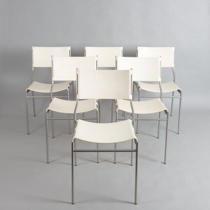 A Set of Six Calligaris 'Sonica' Dining Chairs