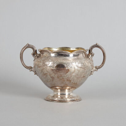 A Sterling Silver Two-Handled Cup