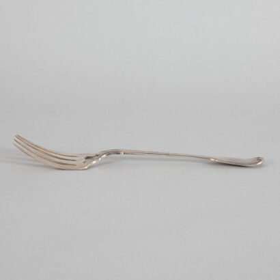 A Large Sterling Silver Fork