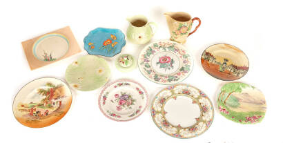 Assorted Carton, Royal Doulton,Clarice Cliff, Plates and Jugs and Wedgwood (11)