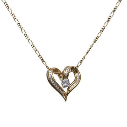 18ct Heart Diamond Pendant