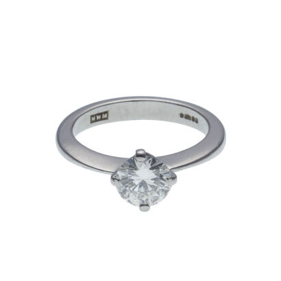 Platinum Diamond Solitaire Ring