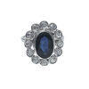 18ct White Gold Sapphire and Diamond Ring