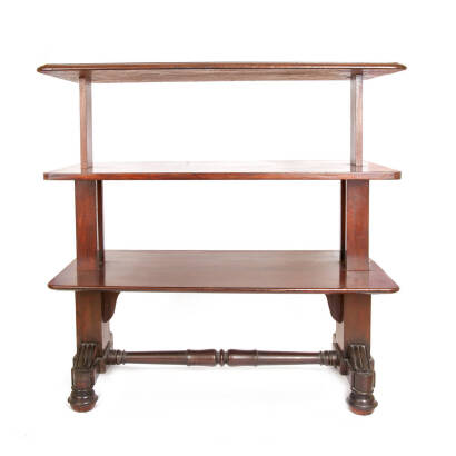 19th Century Mahogany Dumb Waiter