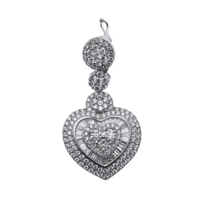 18ct White Gold Diamond Pendant