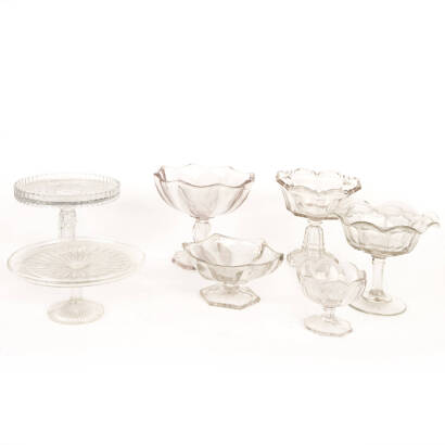 7 Assorted Glass Comports etc.