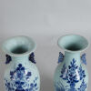 A Pair of Chinese Late Qing Dynasty Blue and White 'Floral' Vases - 3