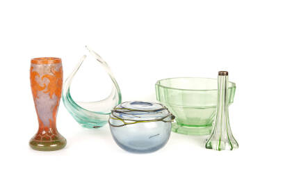 5 Assorted Various Glass Vases