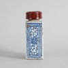 A Chinese Mid Qing Dynasty Blue and White Square Tea Caddy - 2