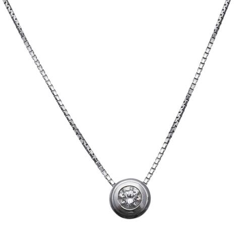 18ct White Gold Diamond Pendant