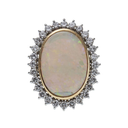 18ct Opal and Diamond Dress Ring