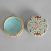 A Chinese Gilt Turquoise-ground Famille Rose 'Floral' Lidded Circular Box - 2