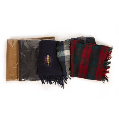 An Assorted Lot of Wool and Cashmere Scarves