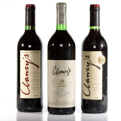 3 Bottles of Clancys Red Wine, 1997 Shiraz (HF), 1999 Shiraz (IN), 1991 Shiraz (IN), Australia