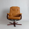 A Danish Mid-Century Swivel Armchair and Ottoman - 3