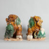 A Pair of Chinese Tri-colour Liondogs - 2