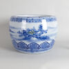 A Japanese Blue and White 'Landscape' Heater - 2