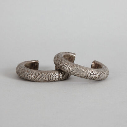 A Pair of Silver Bangles