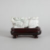 A Pair of Chinese Jade 'Lion' Carvings (with original bases) - 3