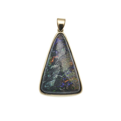 18ct Australian Boulder Opal Pendant