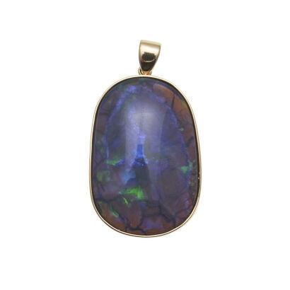 18ct Black Opal Pendant