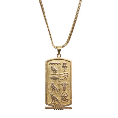 18ct Cartouche Pendant