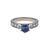 18ct White Gold Sapphire and Diamond Ring