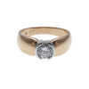 18ct Bi-tone Solitaire Ring