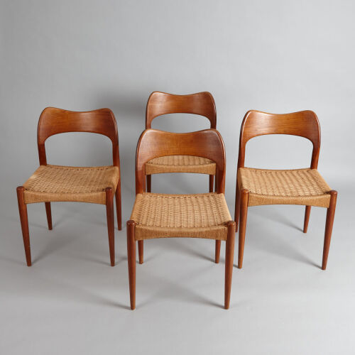 A Set of Four Danish Dining Chairs