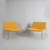 A Pair of Catifa 80 Sled Seats By Arper Design