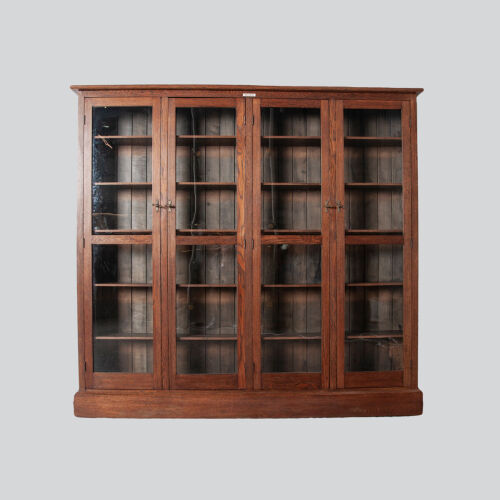 An Antique Oak Auckland Public Library Book Case