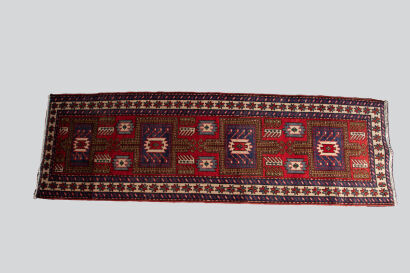 A Hand-Knotted Wool Pile Hamadan Runner, Iran