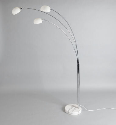 A Three-Branch Arco Style Lamp