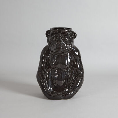 A Design55 Ceramic Monkey Vase