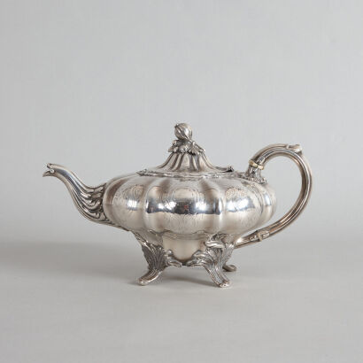 A Sterling Silver Teapot