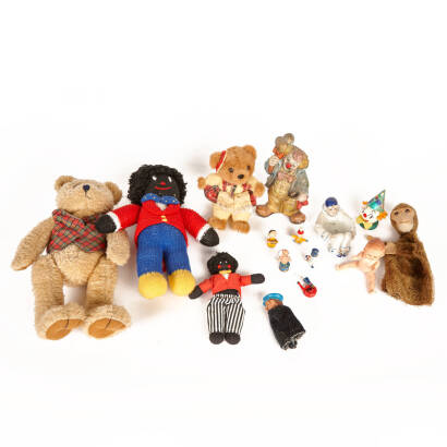 Assorted Teddy Bears and Toys