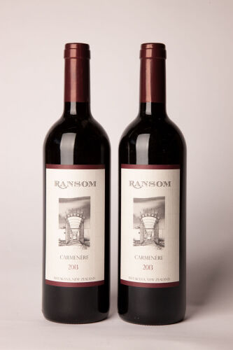 (2) 2013 Ransom Carmenere , Matakana