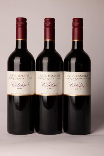 (3) 2013 Ata Rangi Celebre, Martinborough BC95 SK94 RC18.5